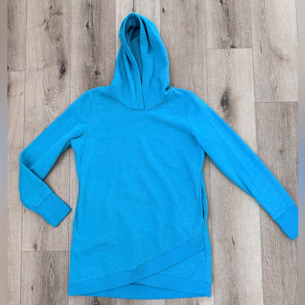 Tek Gear blue thumb hole Tunic Hoodie